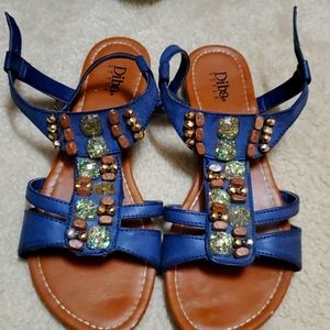 Size 7 blue Sandals